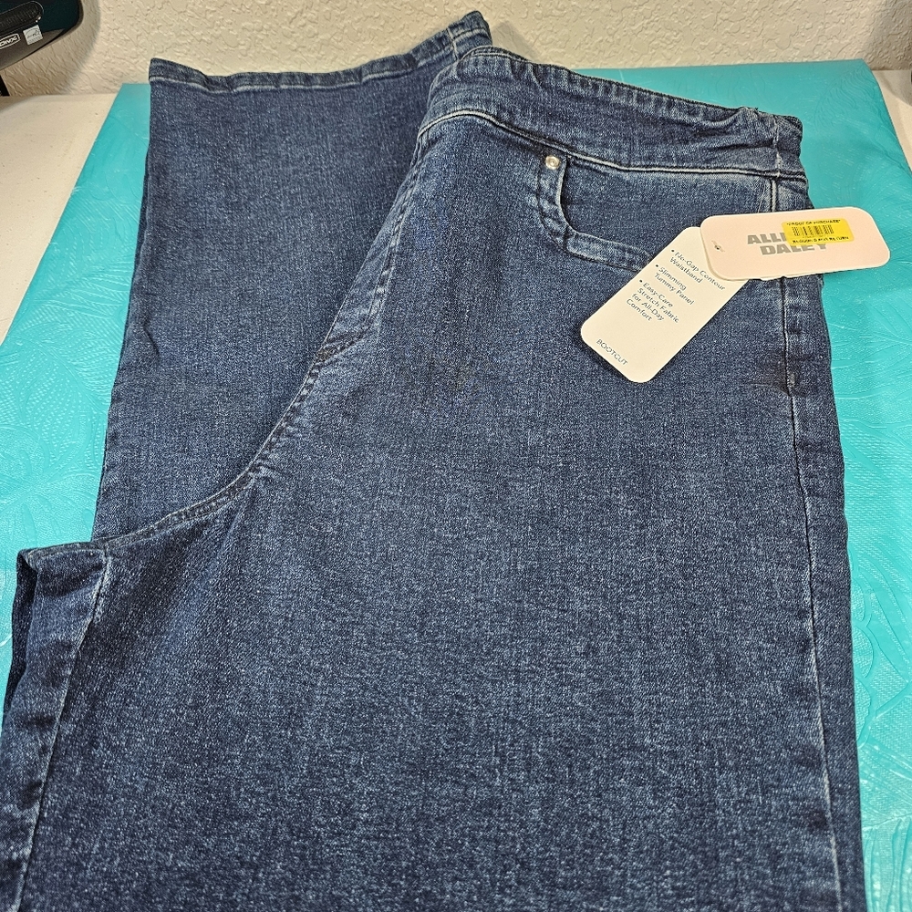 Allison Daley Boot cut Jeans No-gap Contour Waistband 18R